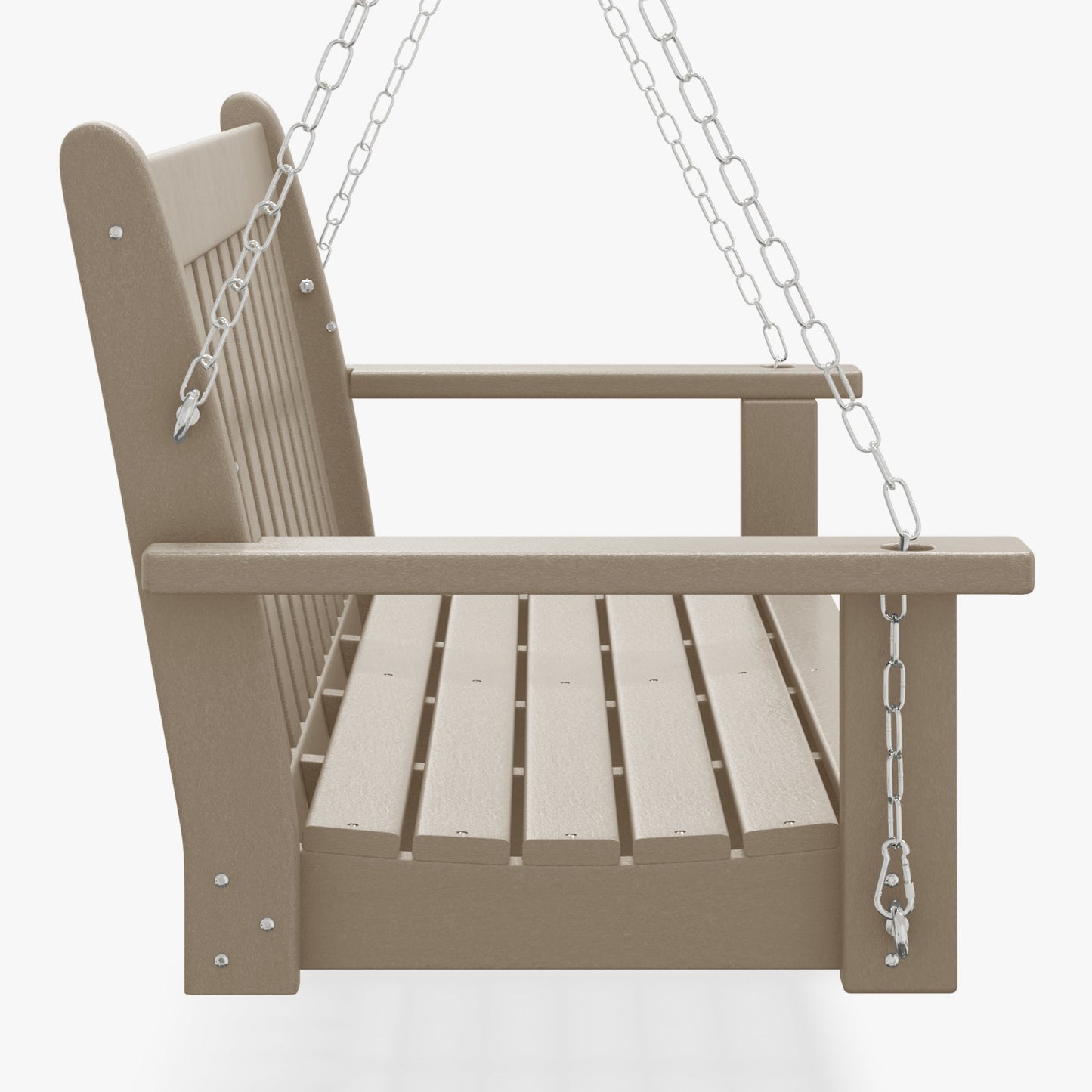 Tuscany All-Weather Outdoor Hanging Porch Swing (50" Wide)