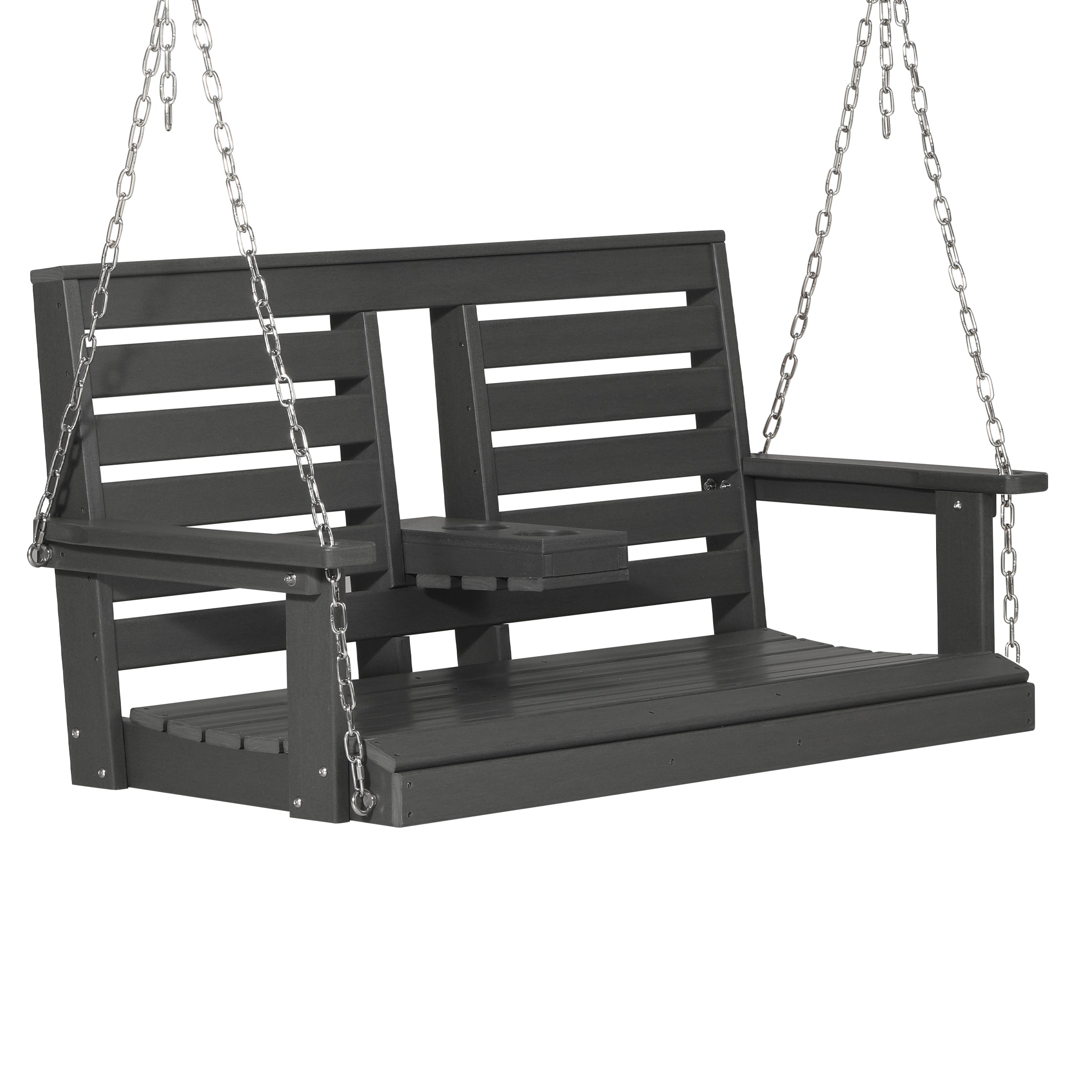 Charleston 54" Porch Swing with Folding Cup Holder