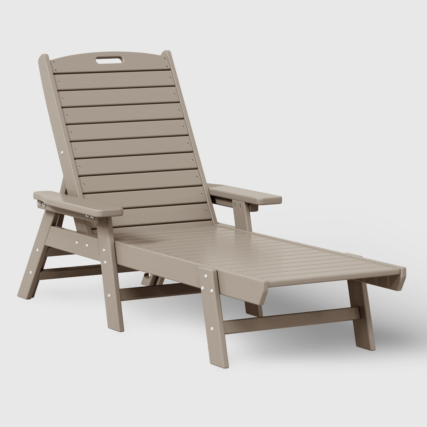 Santa Monica All-Weather Outdoor Reclining Sun Lounger with Arm Rests