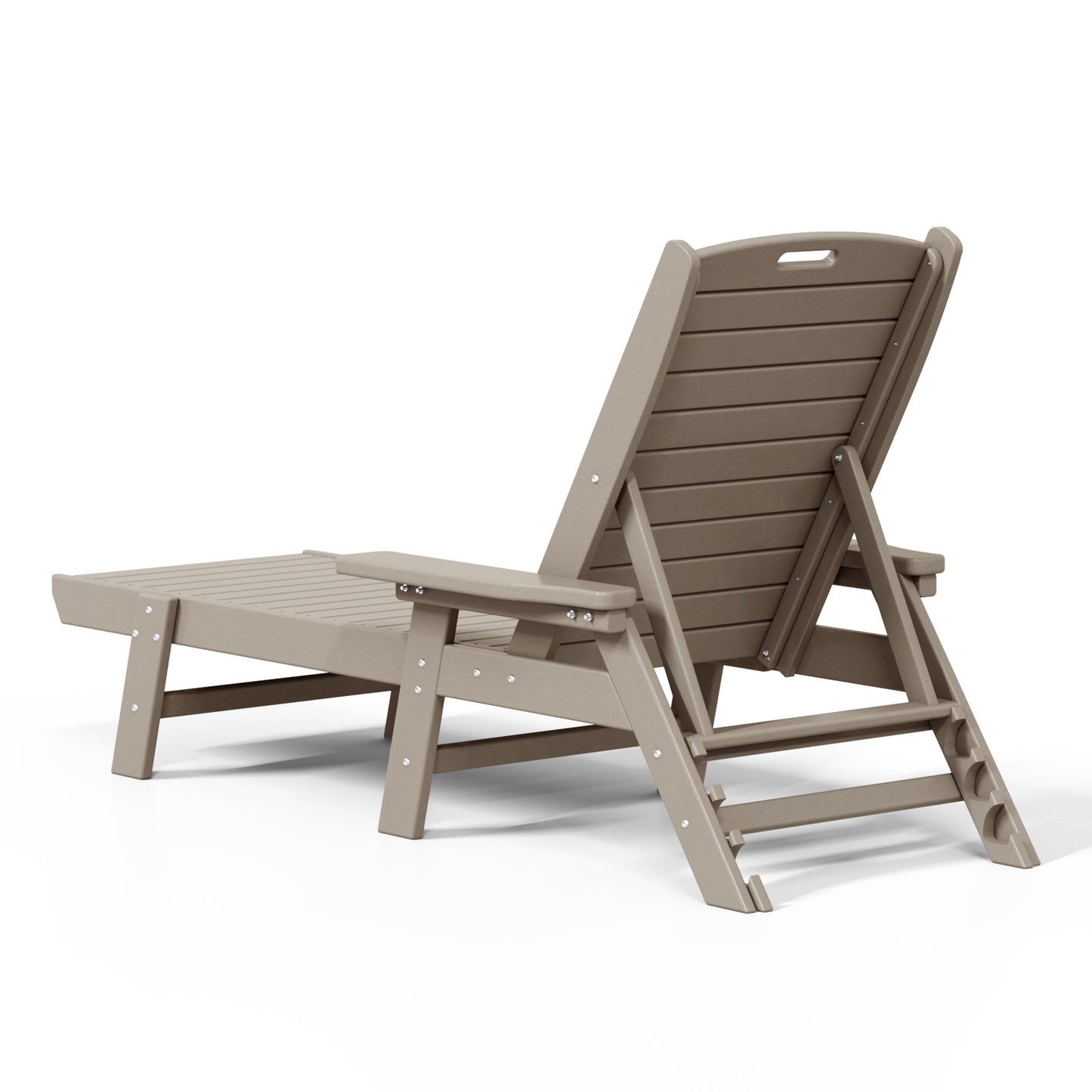 Santa Monica All-Weather Outdoor Reclining Sun Lounger with Arm Rests