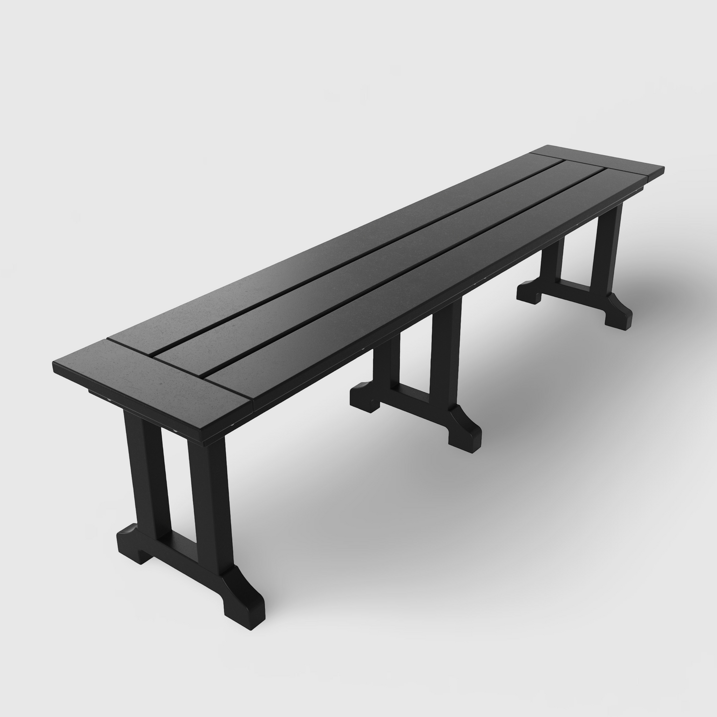 POLYTRENDS™ Tuscany All-Weather Outdoor 65" Trestle Dining Bench