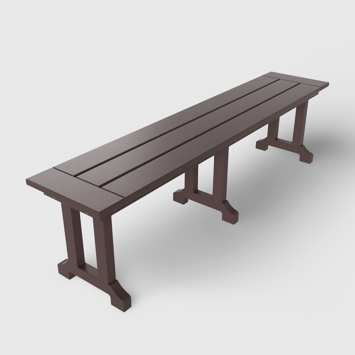 POLYTRENDS™ Tuscany All-Weather Outdoor 65" Trestle Dining Bench