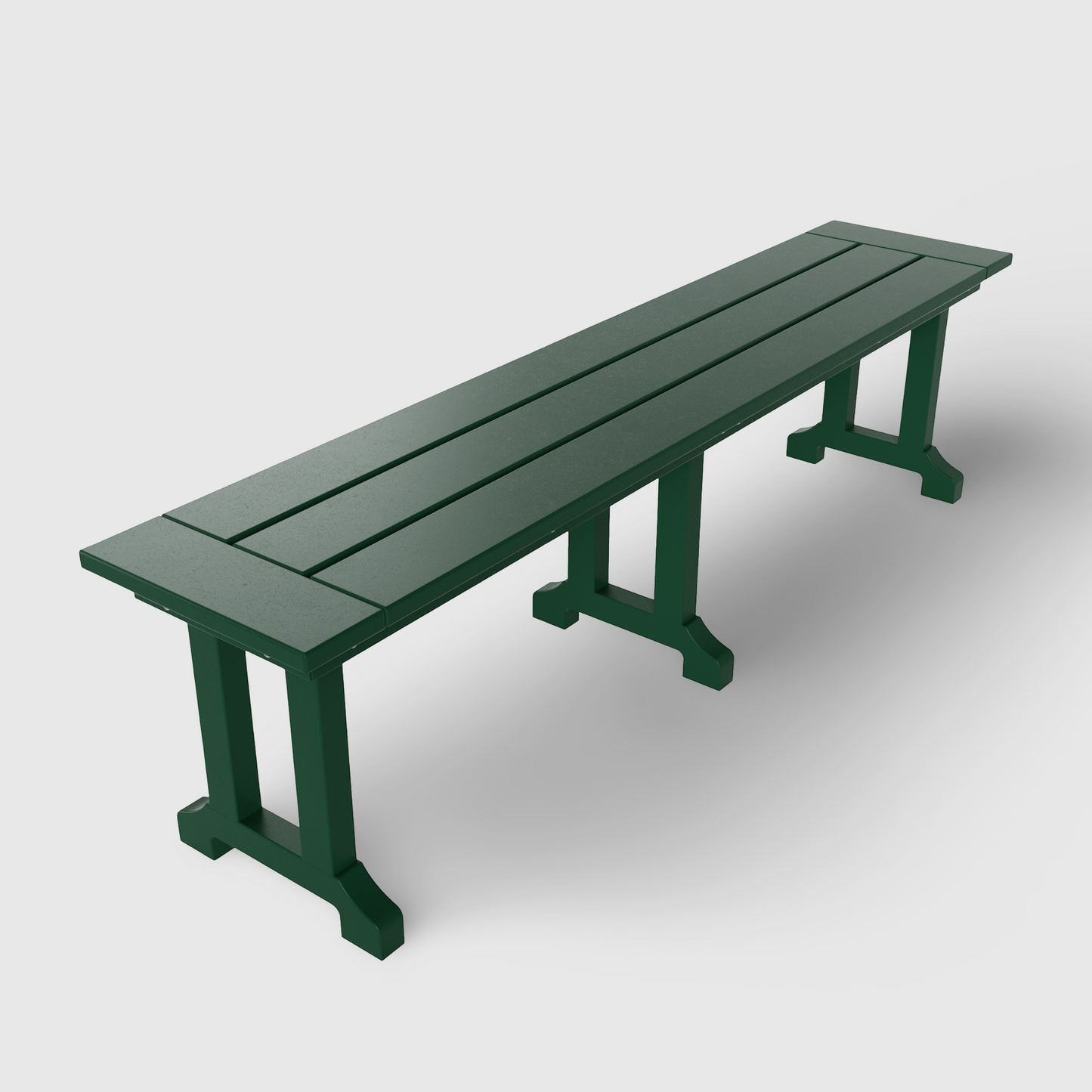 POLYTRENDS™ Tuscany All-Weather Outdoor 65" Trestle Dining Bench