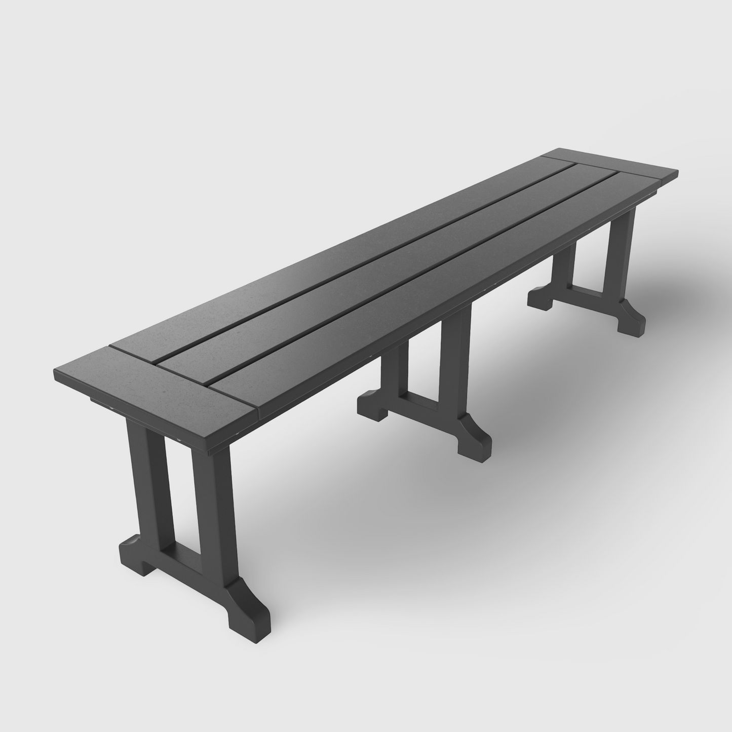 POLYTRENDS™ Tuscany All-Weather Outdoor 65" Trestle Dining Bench