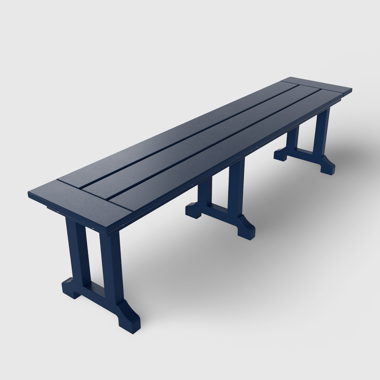 POLYTRENDS™ Tuscany All-Weather Outdoor 65" Trestle Dining Bench
