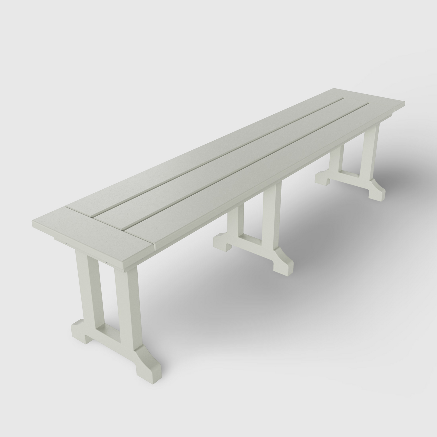 POLYTRENDS™ Tuscany All-Weather Outdoor 65" Trestle Dining Bench