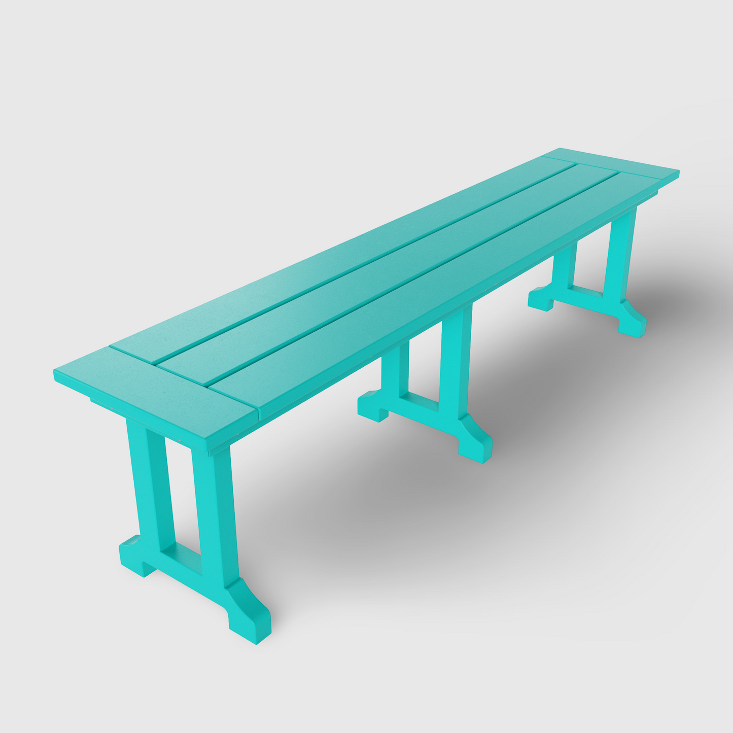 POLYTRENDS™ Tuscany All-Weather Outdoor 65" Trestle Dining Bench