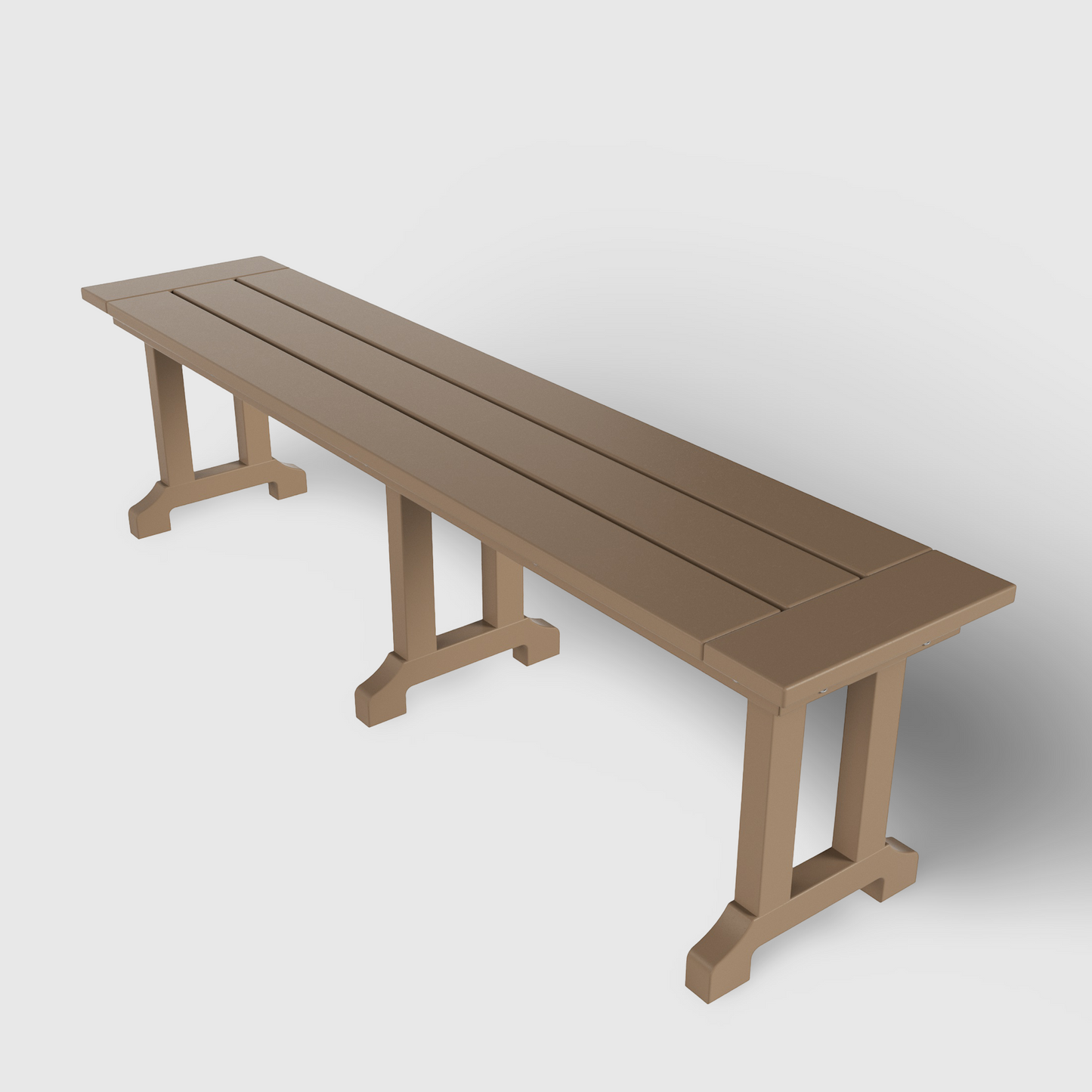 POLYTRENDS™ Tuscany All-Weather Outdoor 65" Trestle Dining Bench