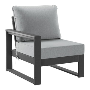 Signature All-Weather Outdoor Modular Patio Deep Seating Left Arm Chair (Left Arm Sectional Seat)