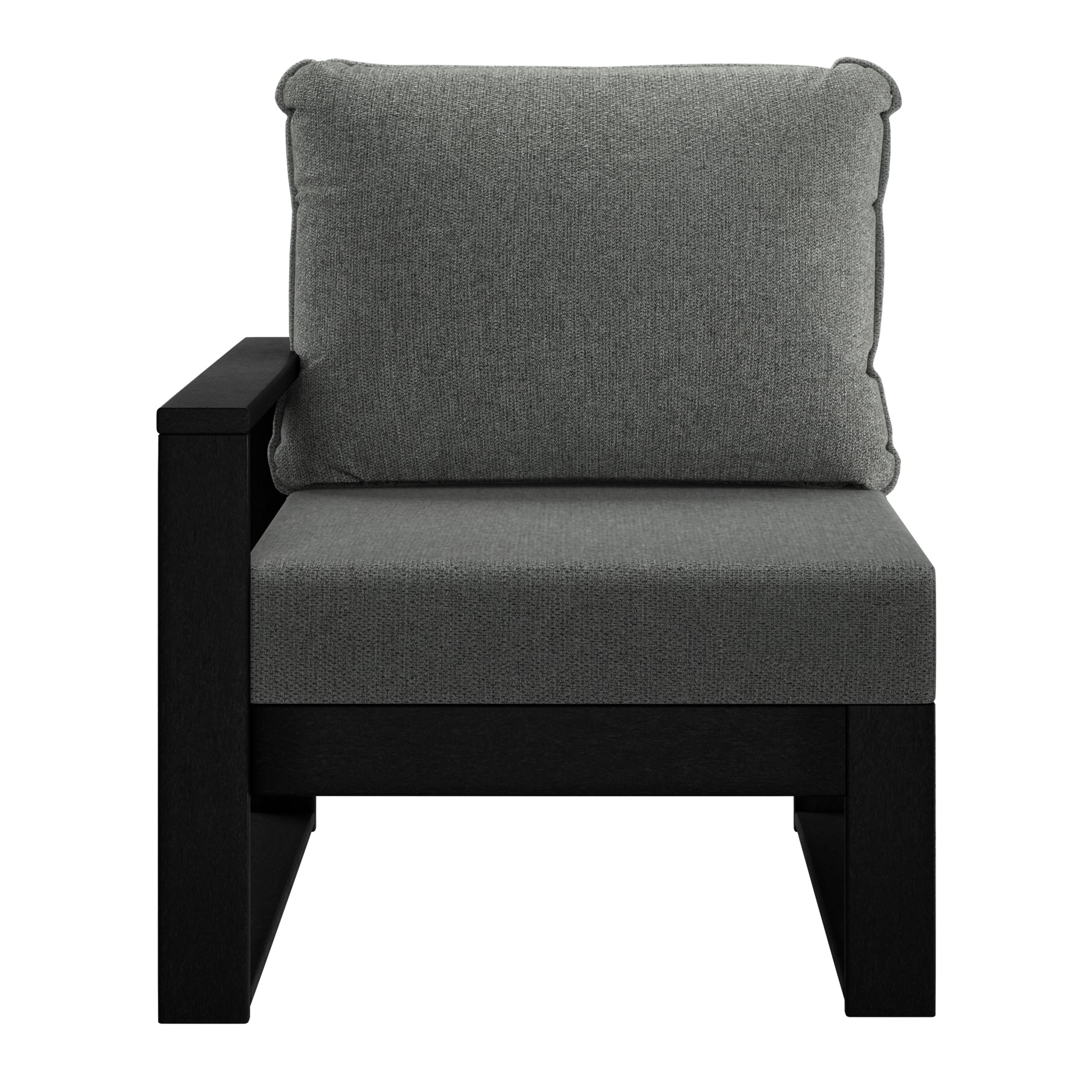 Signature All-Weather Outdoor Modular Patio Deep Seating Left Arm Chair (Left Arm Sectional Seat)