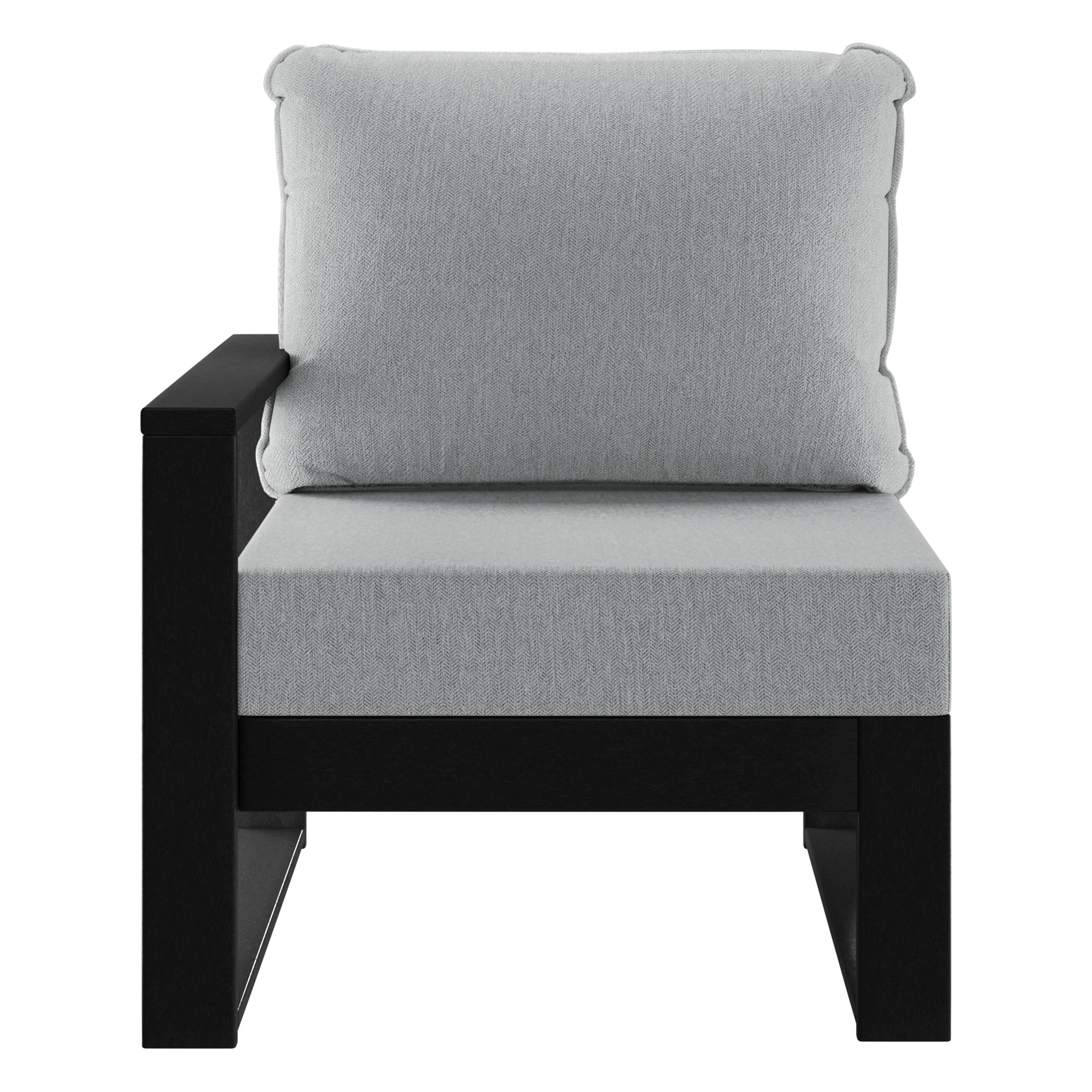 Signature All-Weather Outdoor Modular Patio Deep Seating Left Arm Chair (Left Arm Sectional Seat)