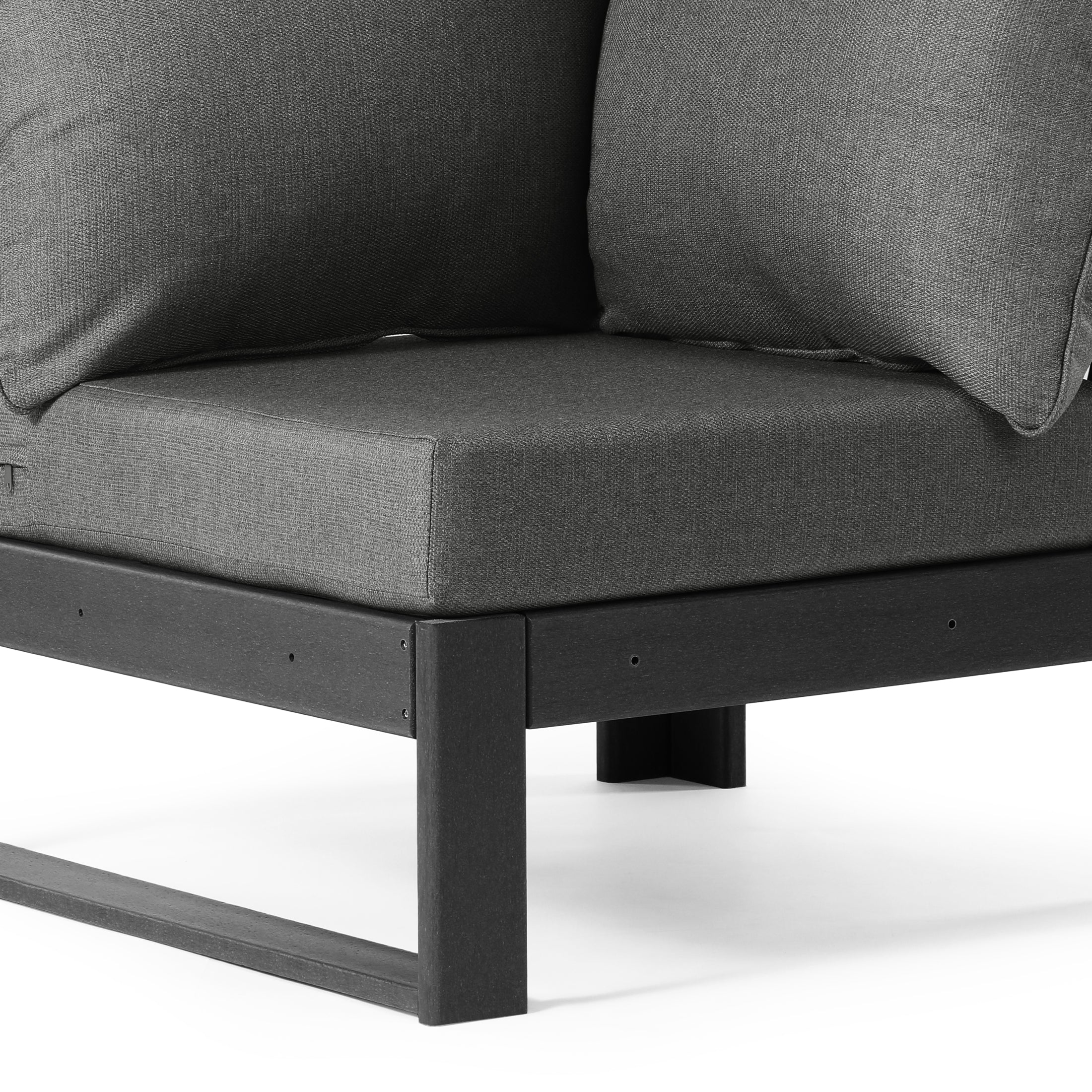 Signature All-Weather Outdoor Modular Patio Deep Seating Corner Chair (Corner Sectional Seat)