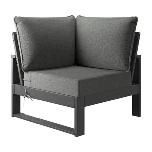 Signature All-Weather Outdoor Modular Patio Deep Seating Corner Chair (Corner Sectional Seat)