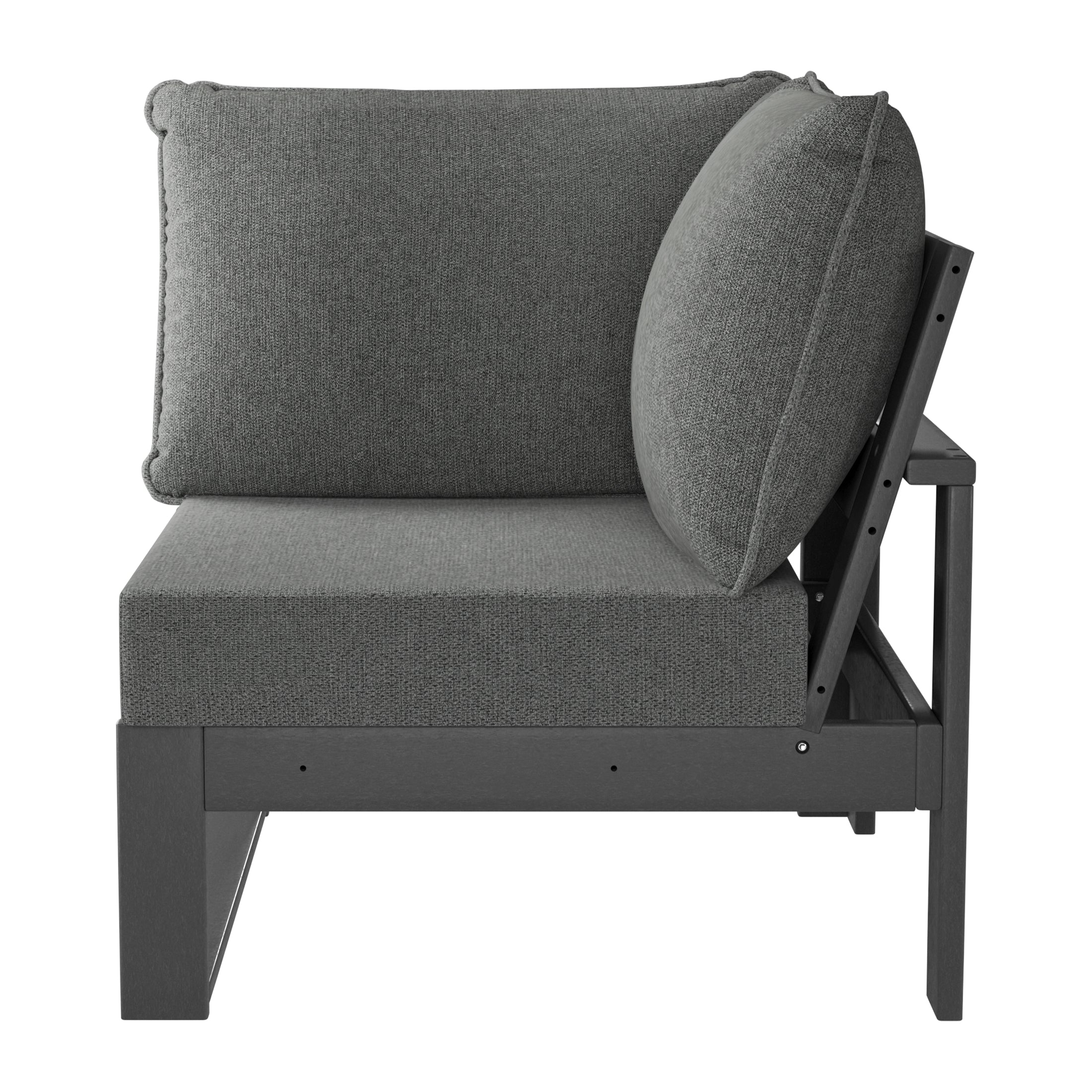 Signature All-Weather Outdoor Modular Patio Deep Seating Corner Chair (Corner Sectional Seat)
