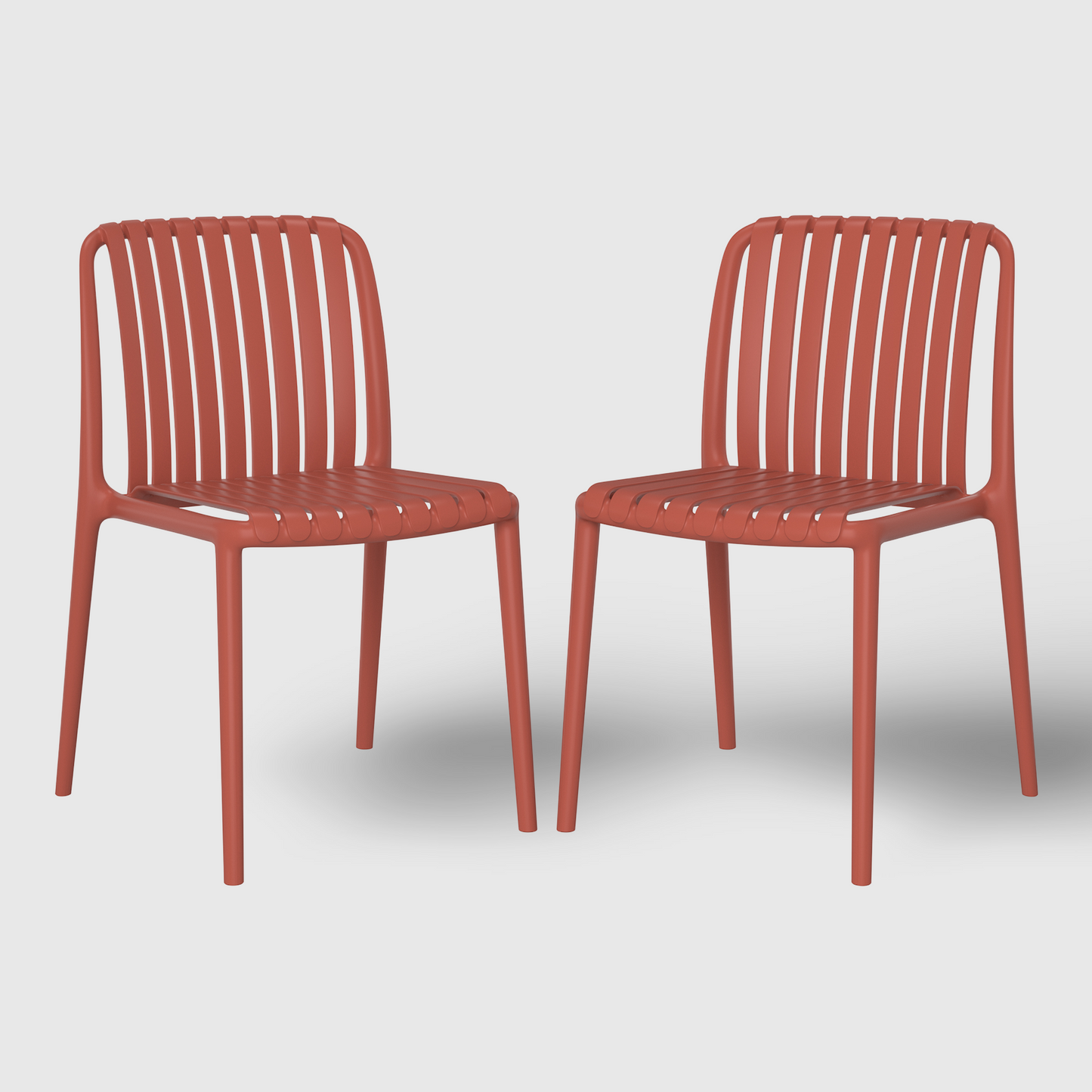 POLYTRENDS™ Copenhagen Allé All-Weather Indoor/Outdoor Stackable Dining Chair (Set of 2)