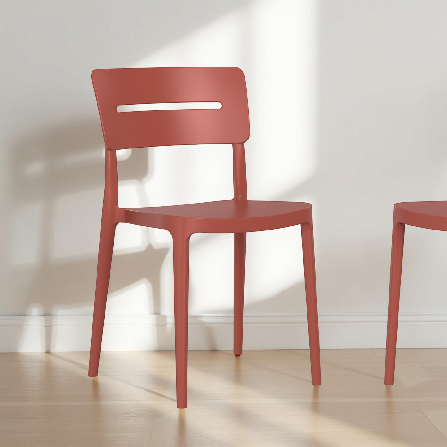 POLYTRENDS™ Copenhagen Lys All-Weather Indoor/Outdoor Stackable Dining Chair (Set of 4)