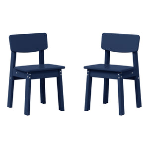Tiny Terraces Essentials Kids' All-Weather Outdoor Dining Chair (Set of 2)