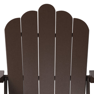 Tahoe All-Weather Outdoor Poly Adirondack Chair with Retractable Cup Holder