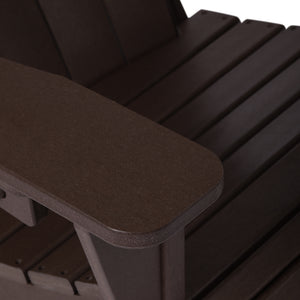 Tahoe All-Weather Outdoor Poly Adirondack Chair with Retractable Cup Holder