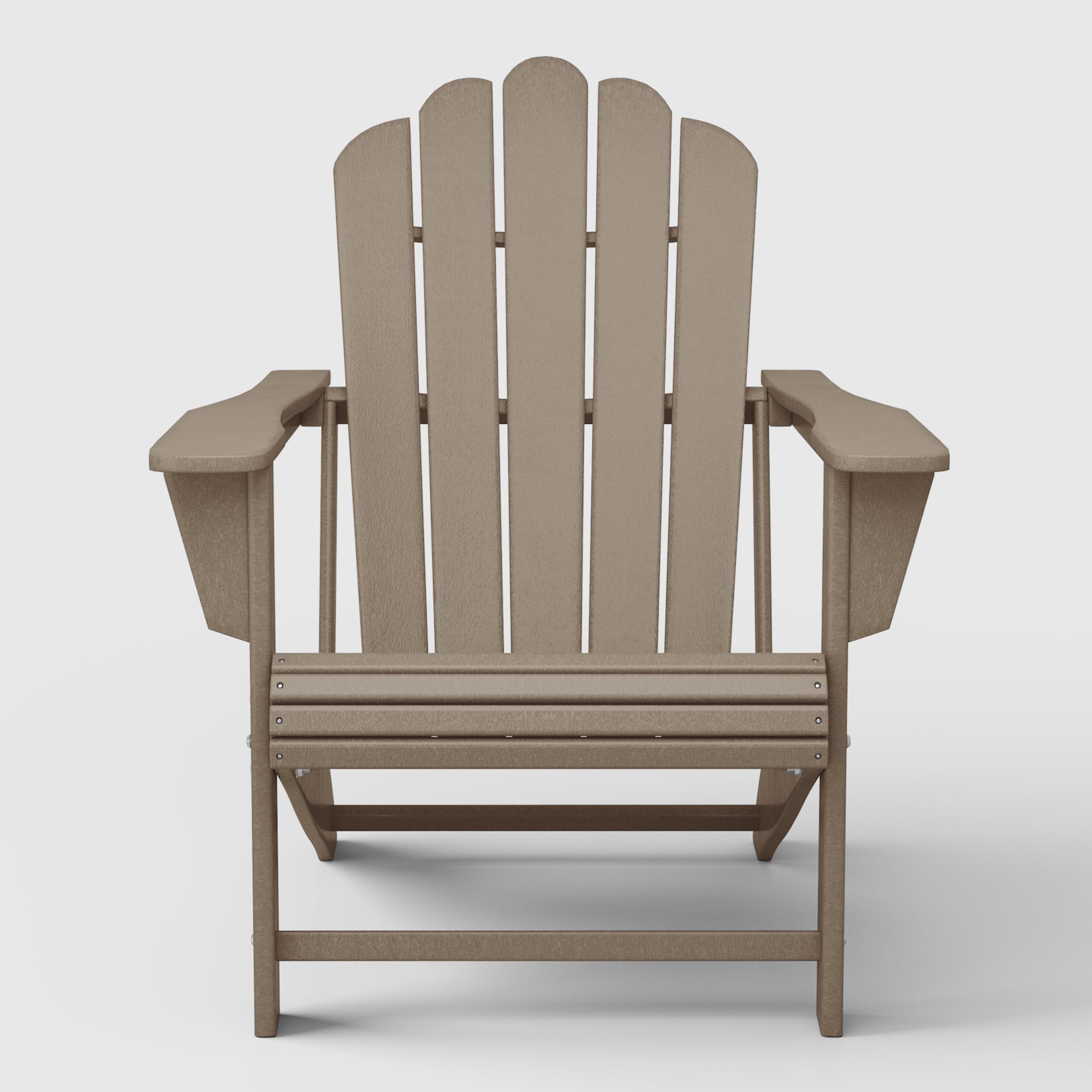 Tahoe All-Weather Outdoor Poly Adirondack Chair with Retractable Cup Holder