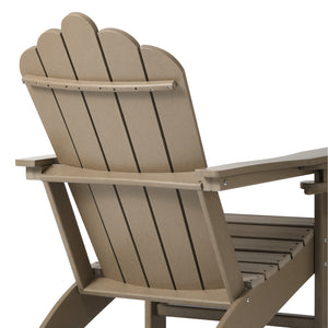 Tahoe All-Weather Outdoor Poly Adirondack Chair with Retractable Cup Holder