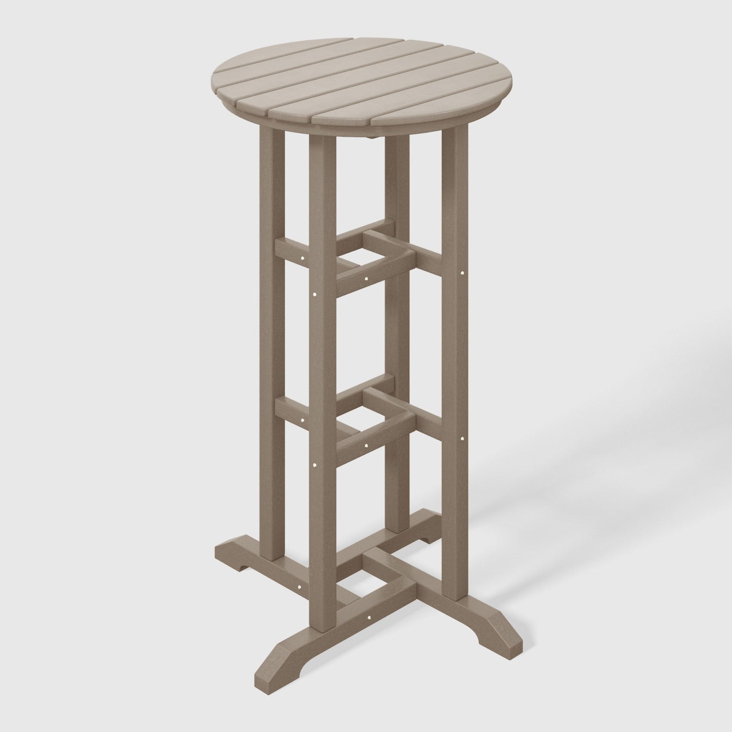 POLYTRENDS™ Stockholm All-Weather Outdoor Round Bar Bistro Table (42" Height)