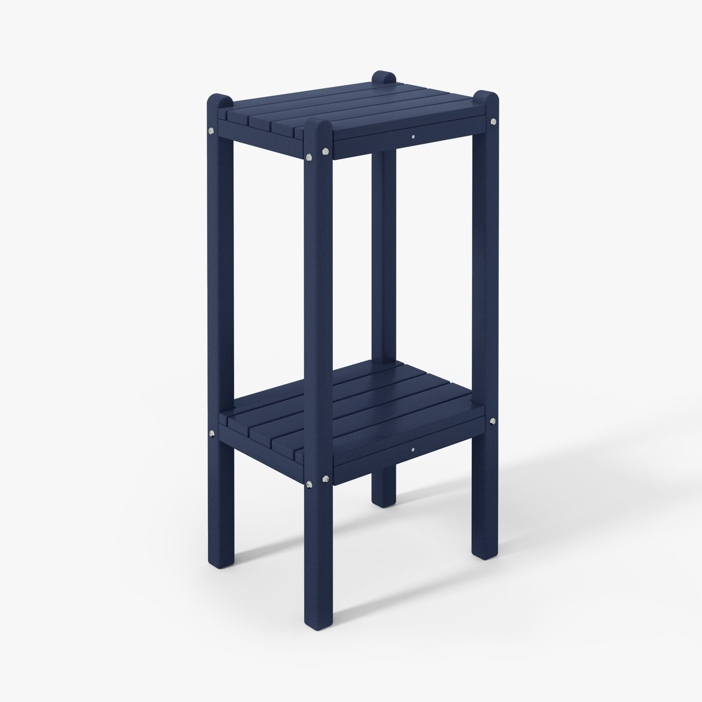 POLYTRENDS™ Tuscany All-Weather Outdoor Two Shelf Side Table (36" High)
