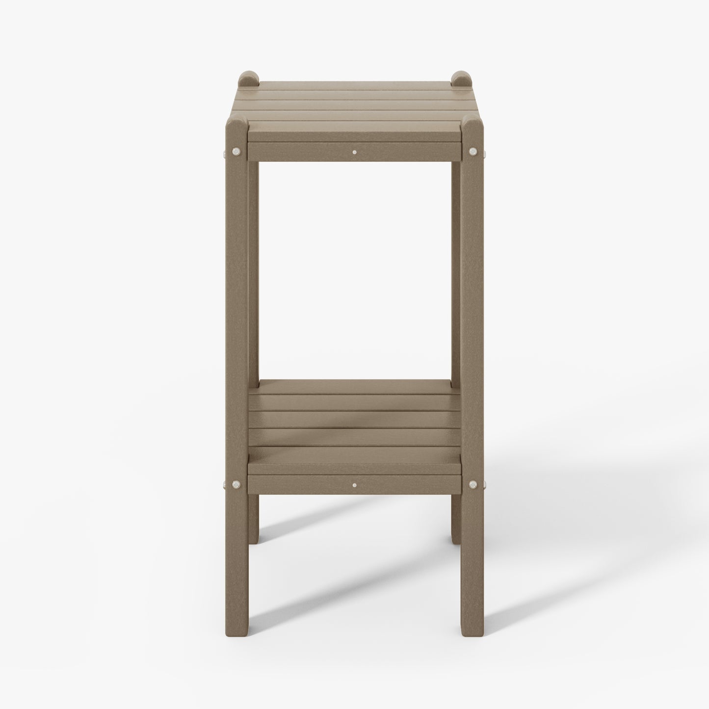 POLYTRENDS™ Tuscany All-Weather Outdoor Two Shelf Side Table (36" High)