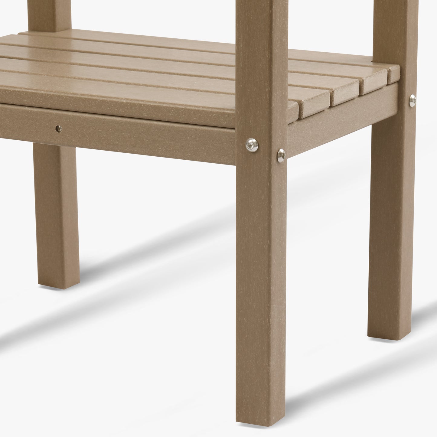 POLYTRENDS™ Tuscany All-Weather Outdoor Two Shelf Side Table (36" High)