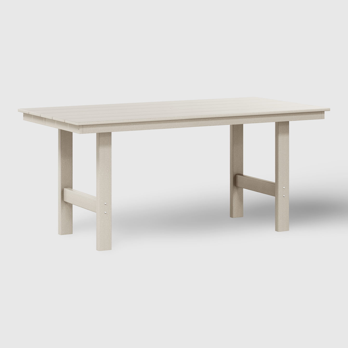 POLYTRENDS™ Tuscany All-Weather Outdoor Rectangular Patio Dining Table (Seats 6)