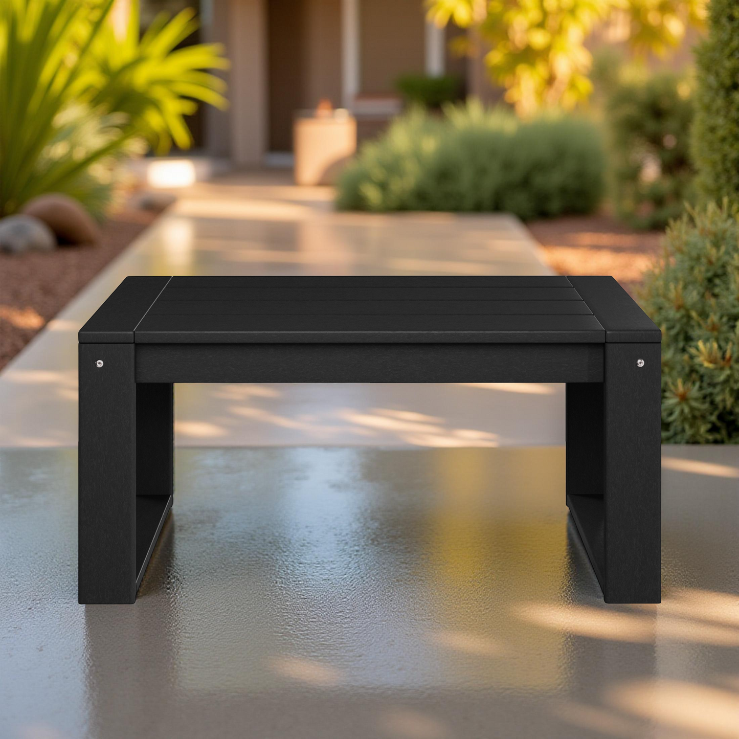 POLYTRENDS™ Signature All-Weather Outdoor Patio Coffee Table (35" Wide)