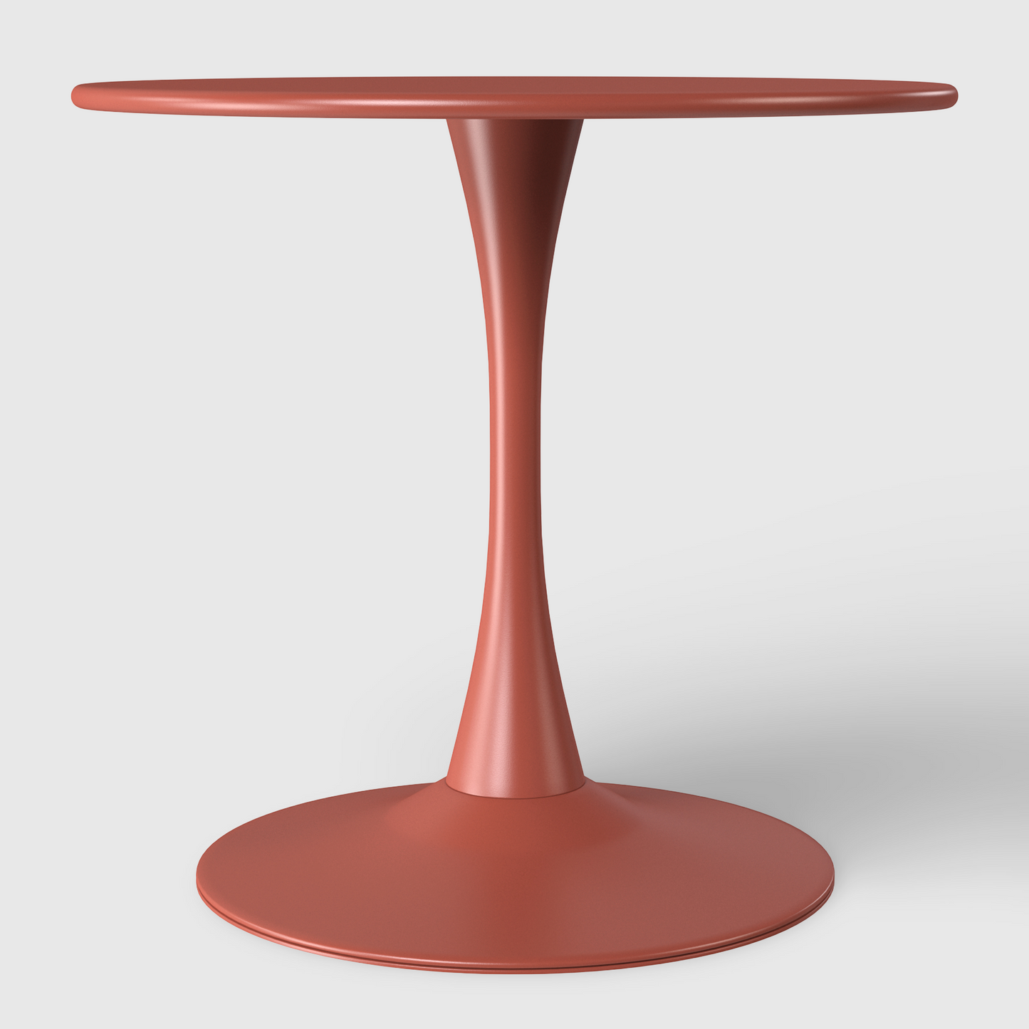 POLYTRENDS™ Copenhagen Stilke All-Weather Indoor/Outdoor 31.5" Round Metal Patio Bistro Dining Table