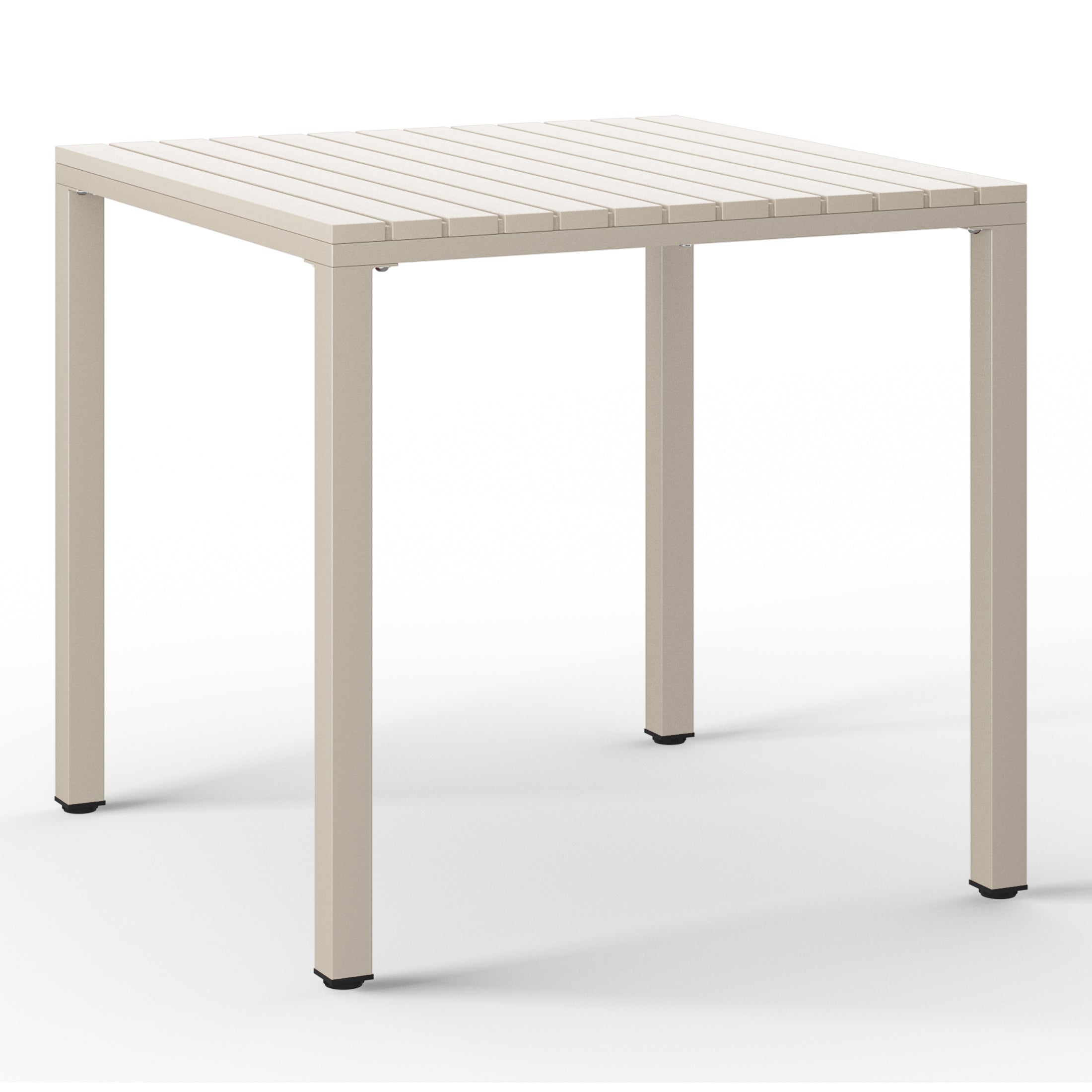 Polyform 31.5" Square Dining Table with Metal Frame