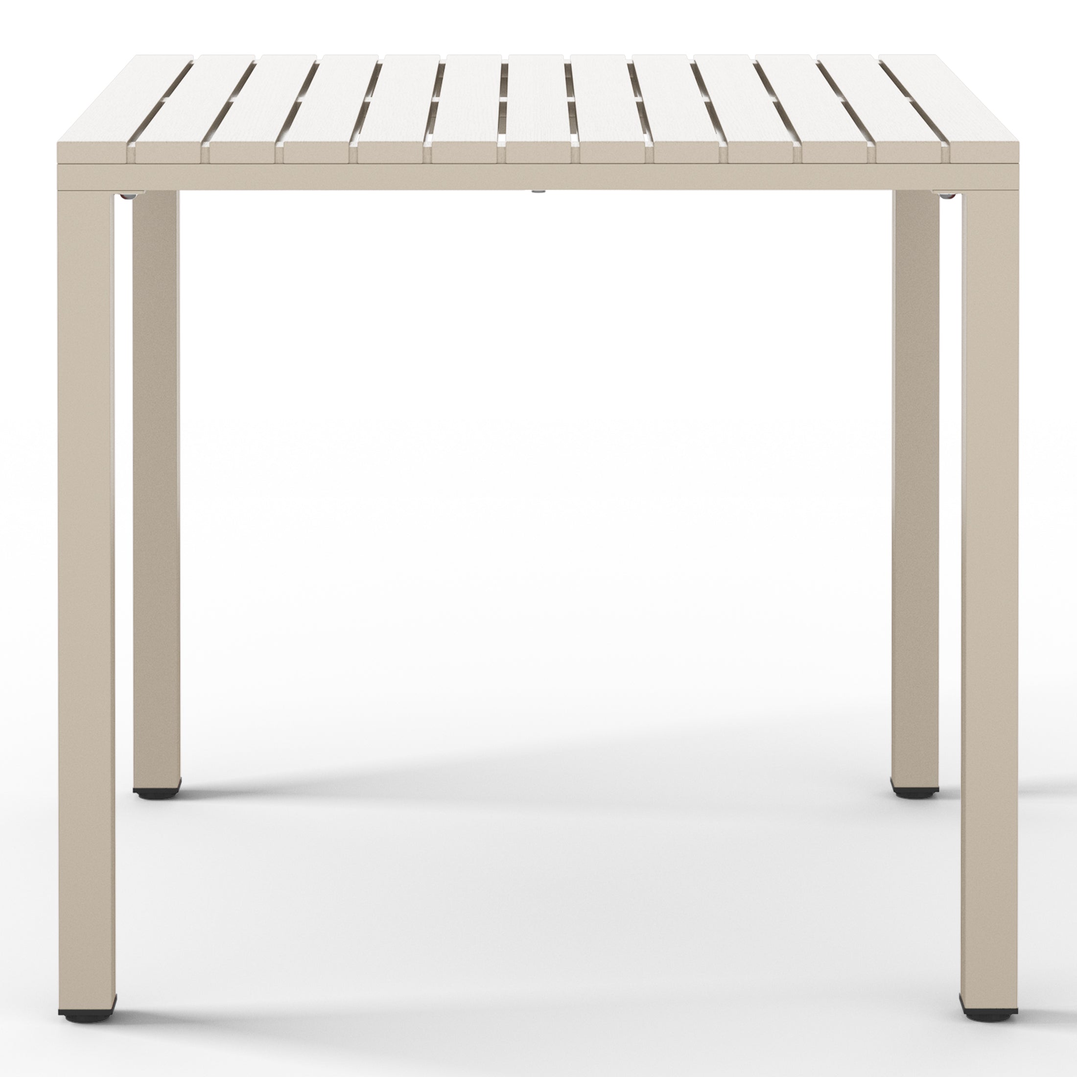 Polyform 31.5" Square Dining Table with Metal Frame