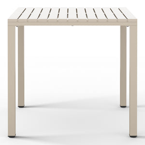 Polyform 31.5" Square Dining Table with Metal Frame