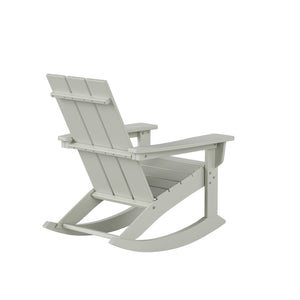 Malibu Modern All-Weather Outdoor Rocking Adirondack Chair