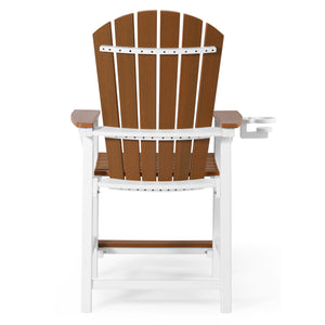 Heritage Ridge Adirondack Counter Height Chair With Cup Holder