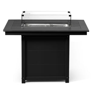 Sedona Rectangular 34" X 46" Dining Fire Pit Table