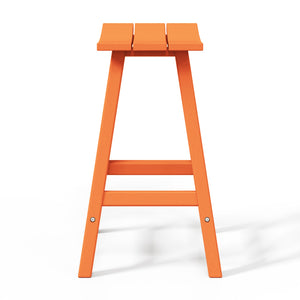 Stockholm All-Weather Outdoor Saddle Counter Stool (24" Height)