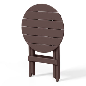 Tuscany All-Weather Outdoor Patio Round Folding Dining Table (24" Top)