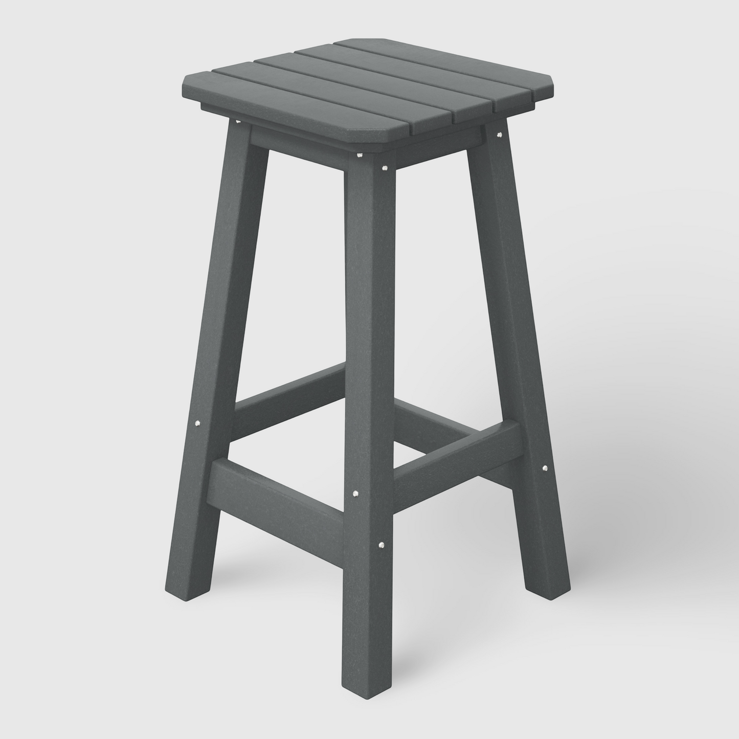 POLYTRENDS™ Stockholm All-Weather Outdoor Square Counter Stool (24" Seat Height)