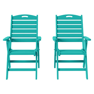 Aarhus Folding High back Dining Chair (Set of 2)