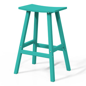 Stockholm All-Weather Outdoor Saddle Bar Stool (29" Height)