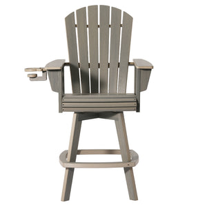 Heritage Ridge Adirondack Swivel Bar Chair With Cup Holder