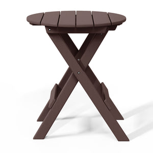 Tuscany All-Weather Outdoor Patio Round Folding Dining Table (24" Top)