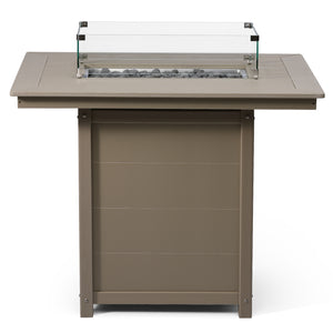 Sedona Rectangular 34" X 46" Counter Fire Pit Table