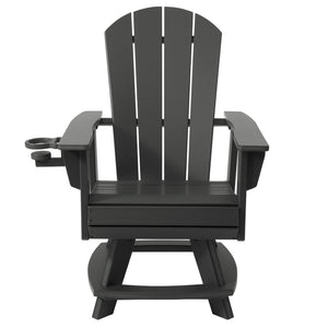 Adirondack Swivel Dining Chair with Cup Holder With Cup Holder