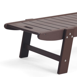 Santa Barbara Reclining Chaise Lounge with Cup Holder and Wheels