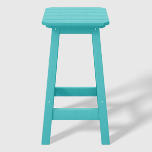 Stockholm All-Weather Outdoor Square Counter Stool (24" Seat Height)