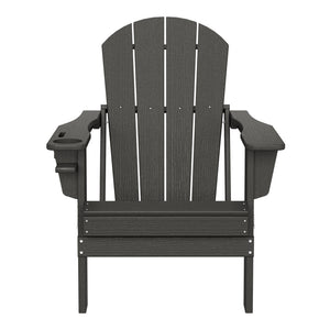 Chatham All-Weather Outdoor Folding Adirondack Chair with Cup Holder